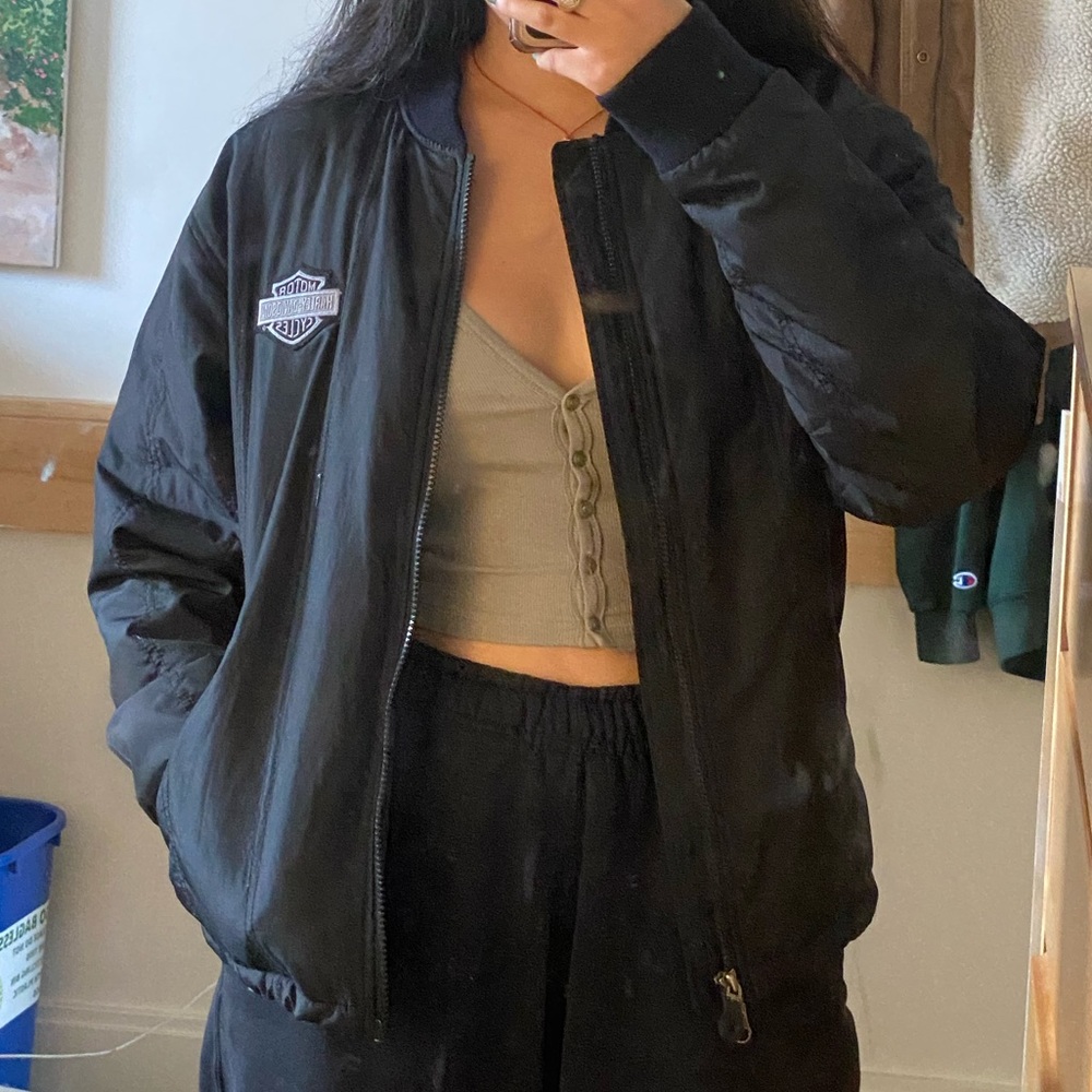 vintage 90’s harley davidson bomber